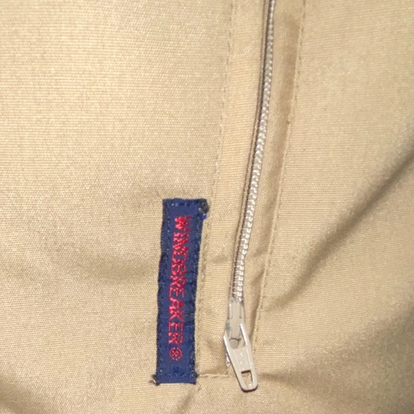 Vintage Windbreaker Outerwear Sportswear Mens Vest Size Med Orange Tan Retro - Picture 4 of 8